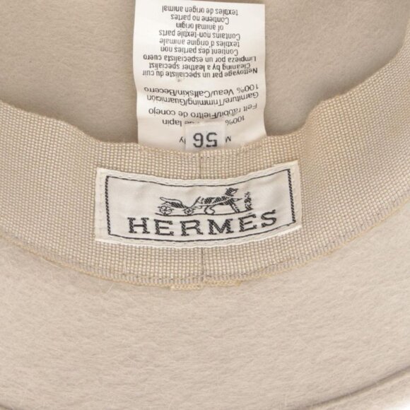 Hermes Hat Gray Leather Hat main image 9